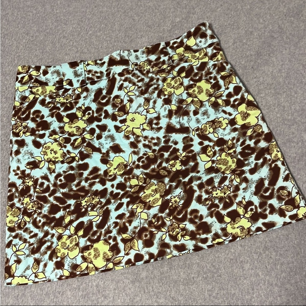 Athletic Floral Skorts Size 8 Golf Tennis Active Casual Academia